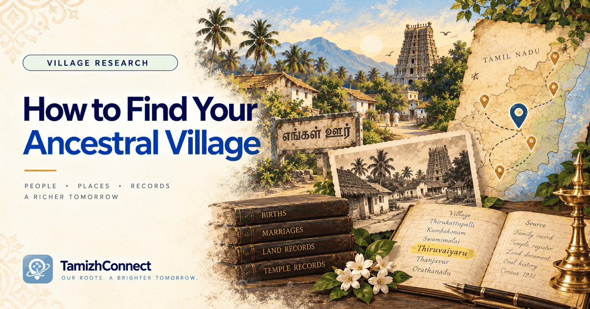 How to Find Your Ancestral Village in Tamil Nadu: The Steps That Actually Work