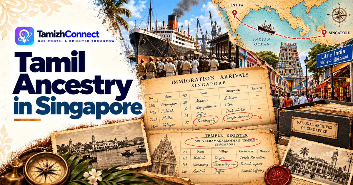 Tamil Ancestry in Singapore: Little India, the NAS Registers, and the Records that Survived Independence