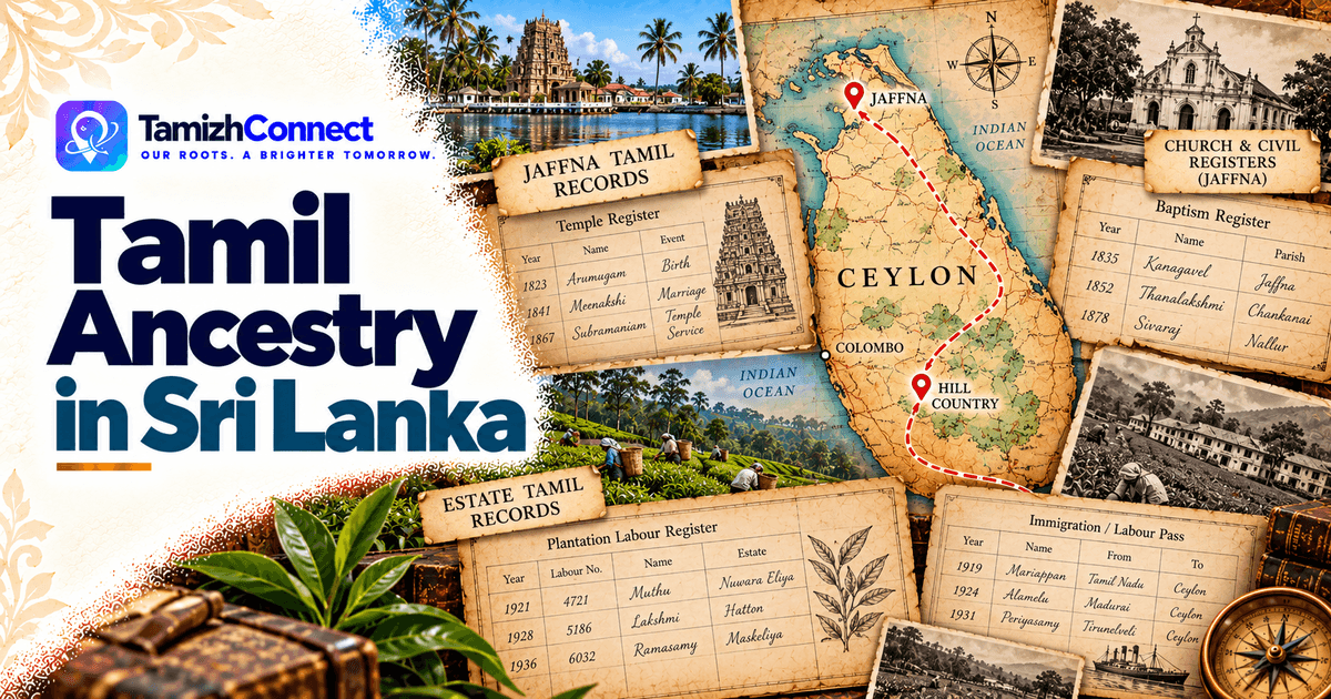 Tamil Ancestry in Sri Lanka: Estate Tamils, Jaffna Tamils, and Two Different Record Trails