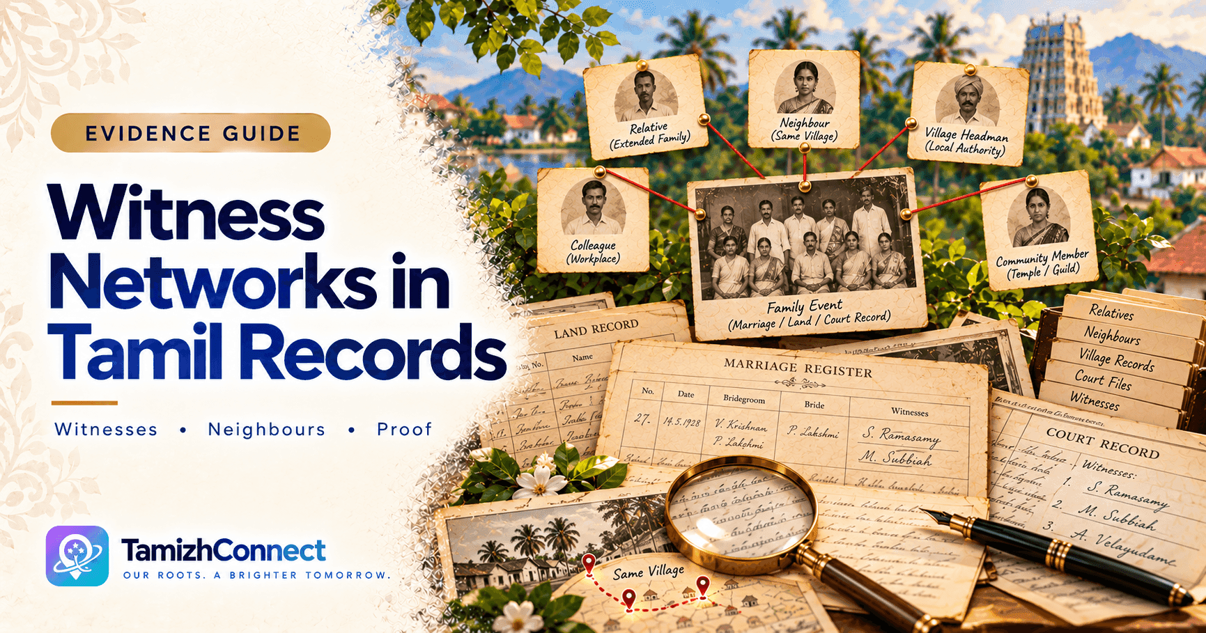 Witness Networks in Tamil Records: Reading the Second Column