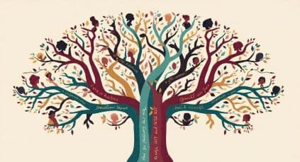 Mixed-Language Family Trees