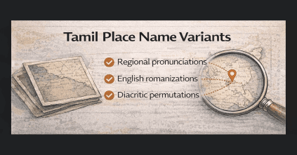 Tamil Place Name Variants: Normalizing Village Spellings