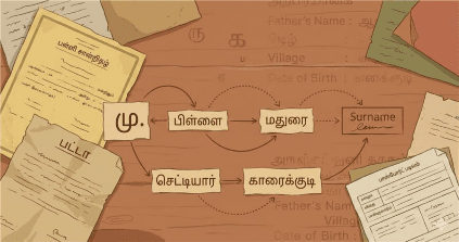 தமிழ் surname வரலாறு