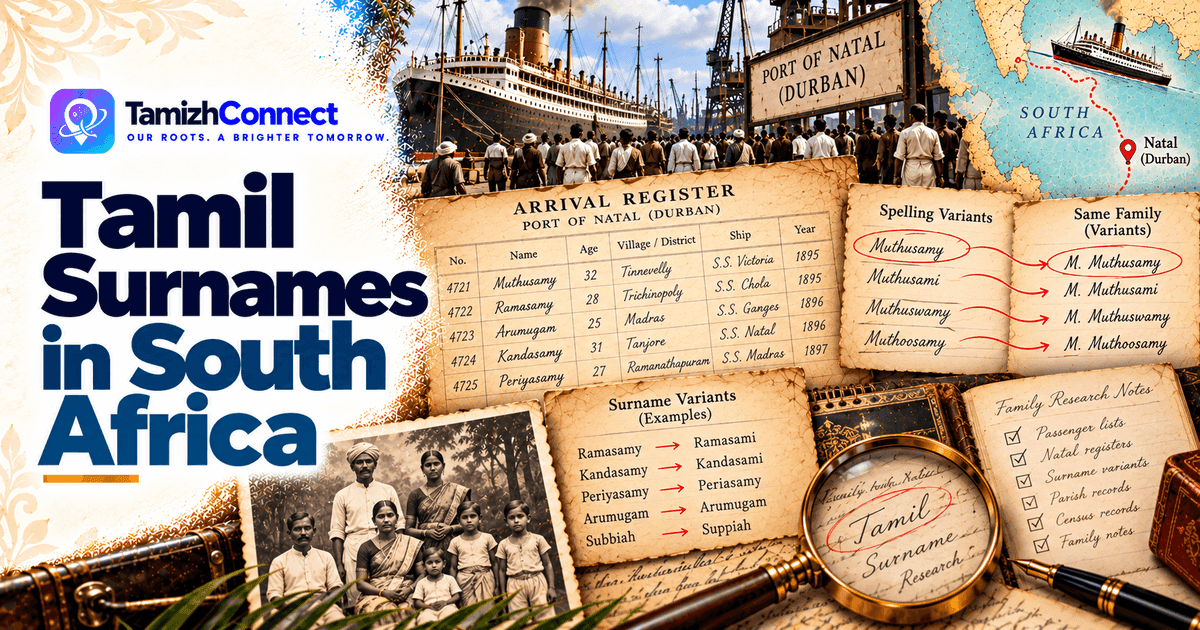 Tamil Surnames in South Africa