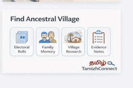 How to Find Your Ancestral Village: A Tamil Genealogy Playbook Using Places, Temples, and Household Clues