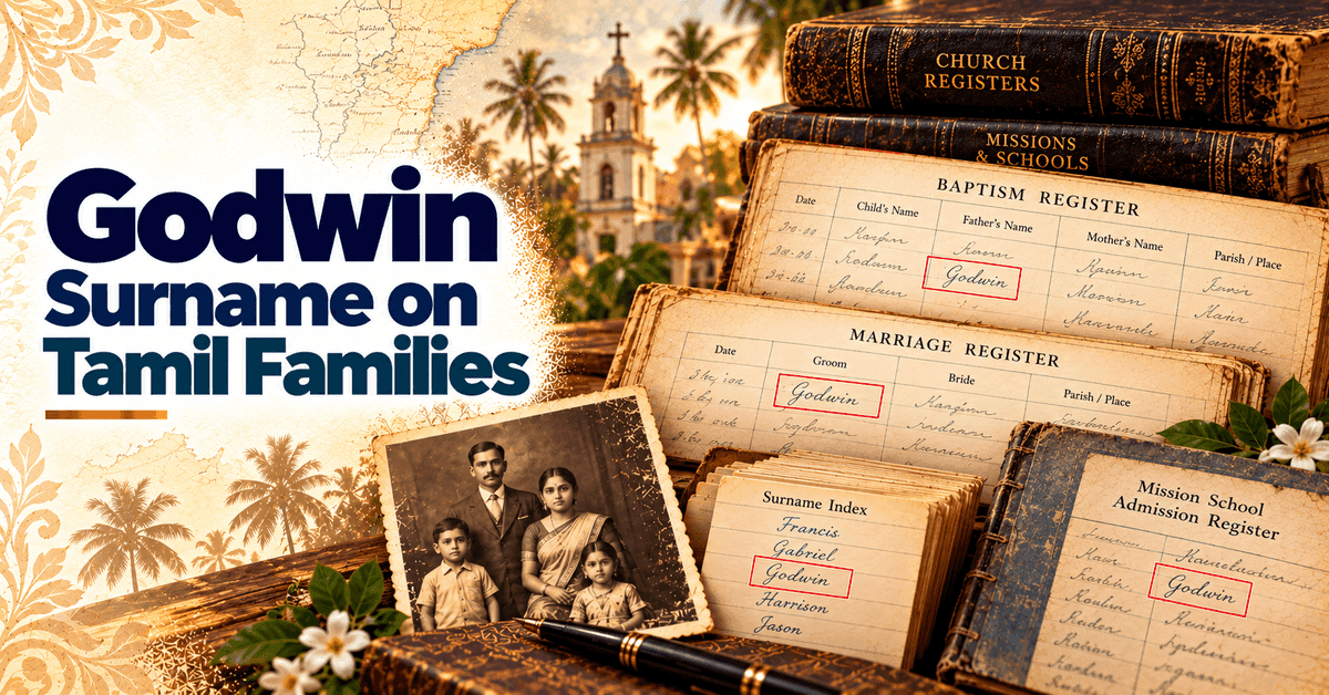 Godwin Surname on Tamil Families