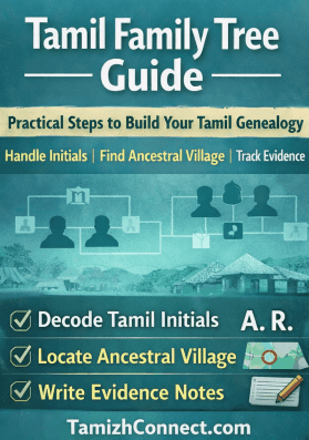 Tamil Family Tree: How to Build One (Initials, Villages, Evidence Notes)