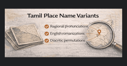 Tamil Place Name Variants: Normalizing Village Spellings Across Records