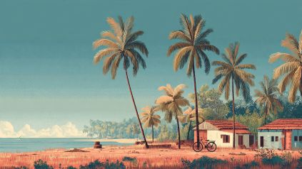 Jaffna coast and streetscape