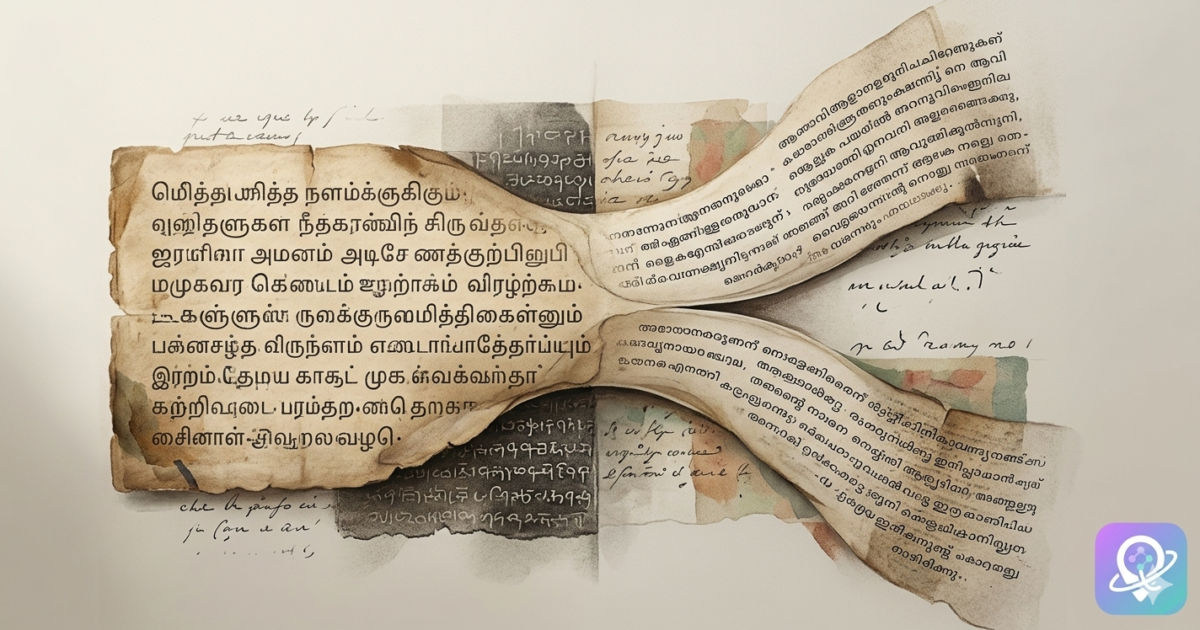 malayalam split from old tamil en