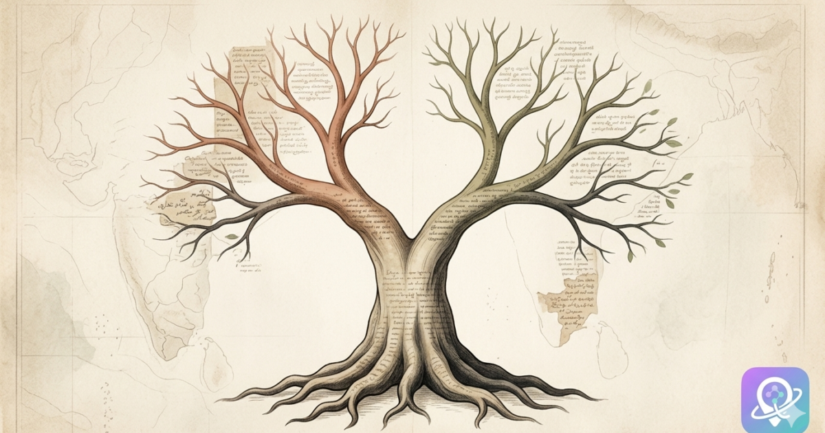 tamil telugu separate branches shared roots en