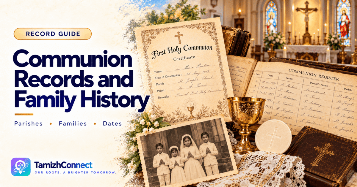 communion records and family history en