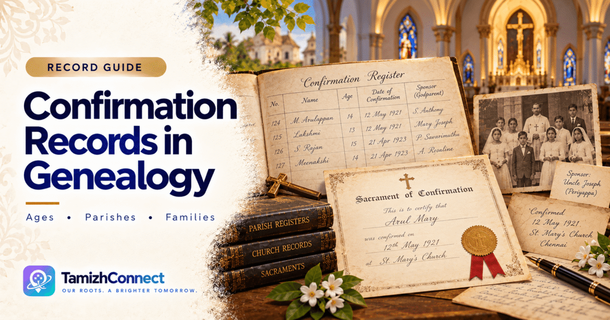 confirmation records in genealogy en