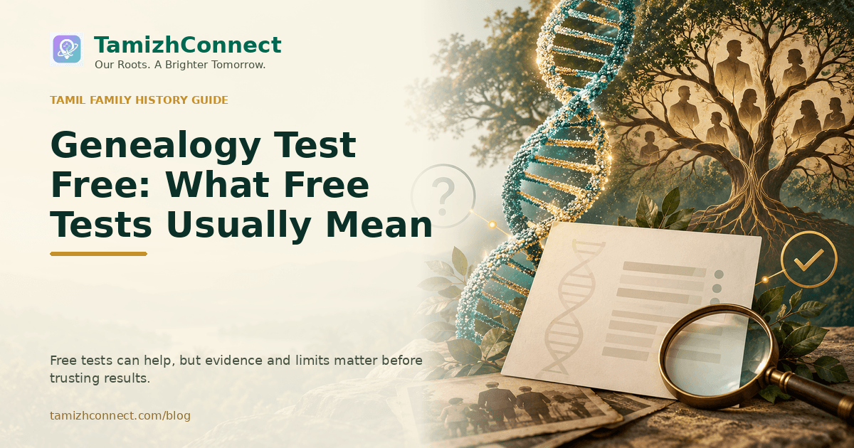 genealogy test free en