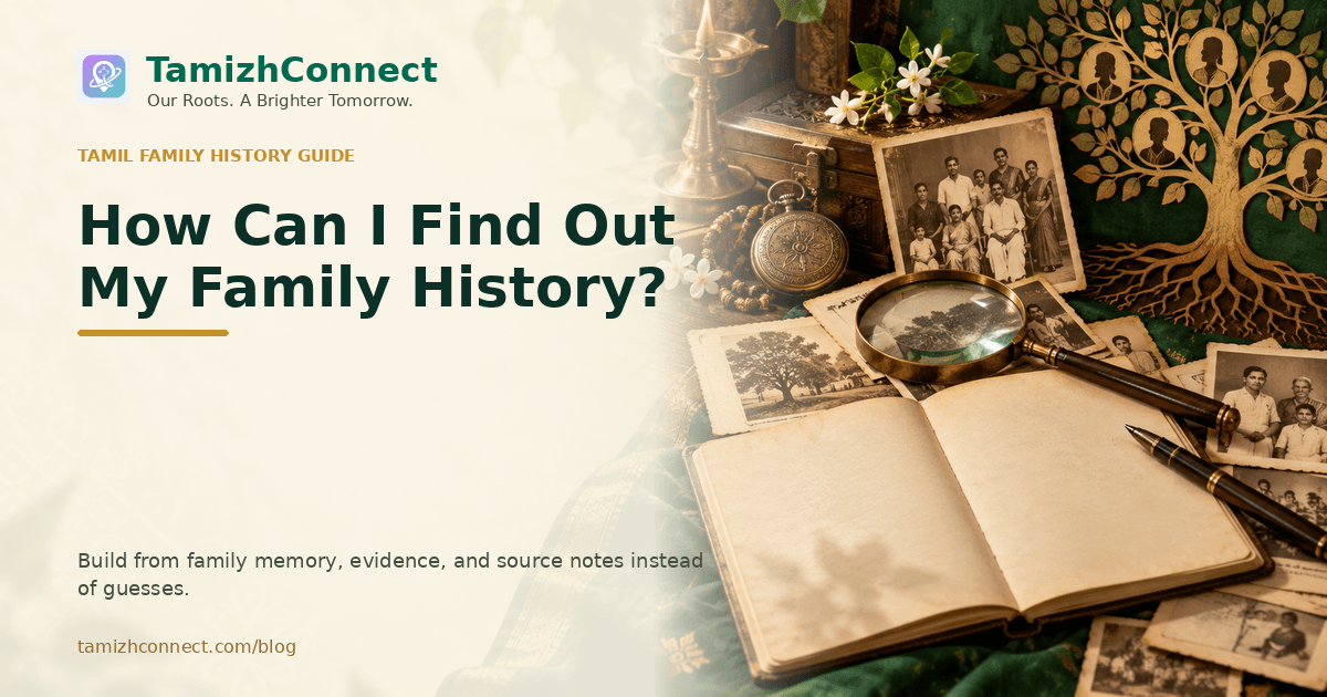 how can i find out my family history en
