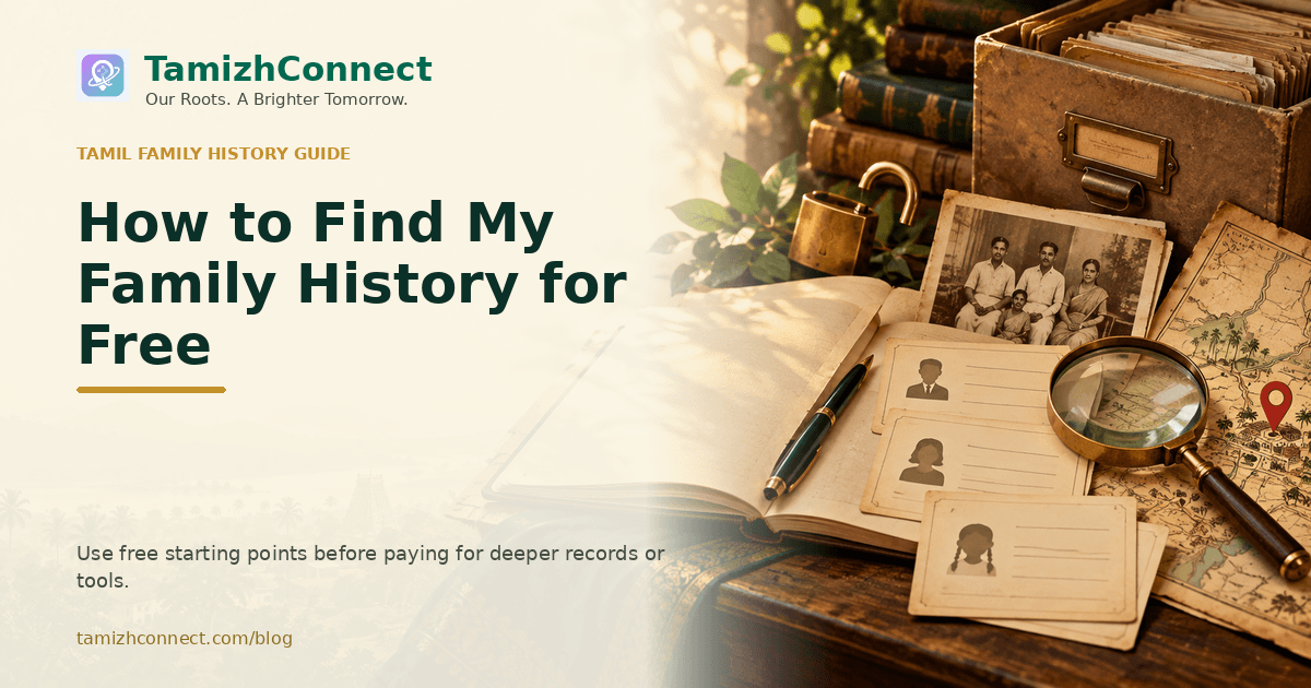 how to find my family history for free en