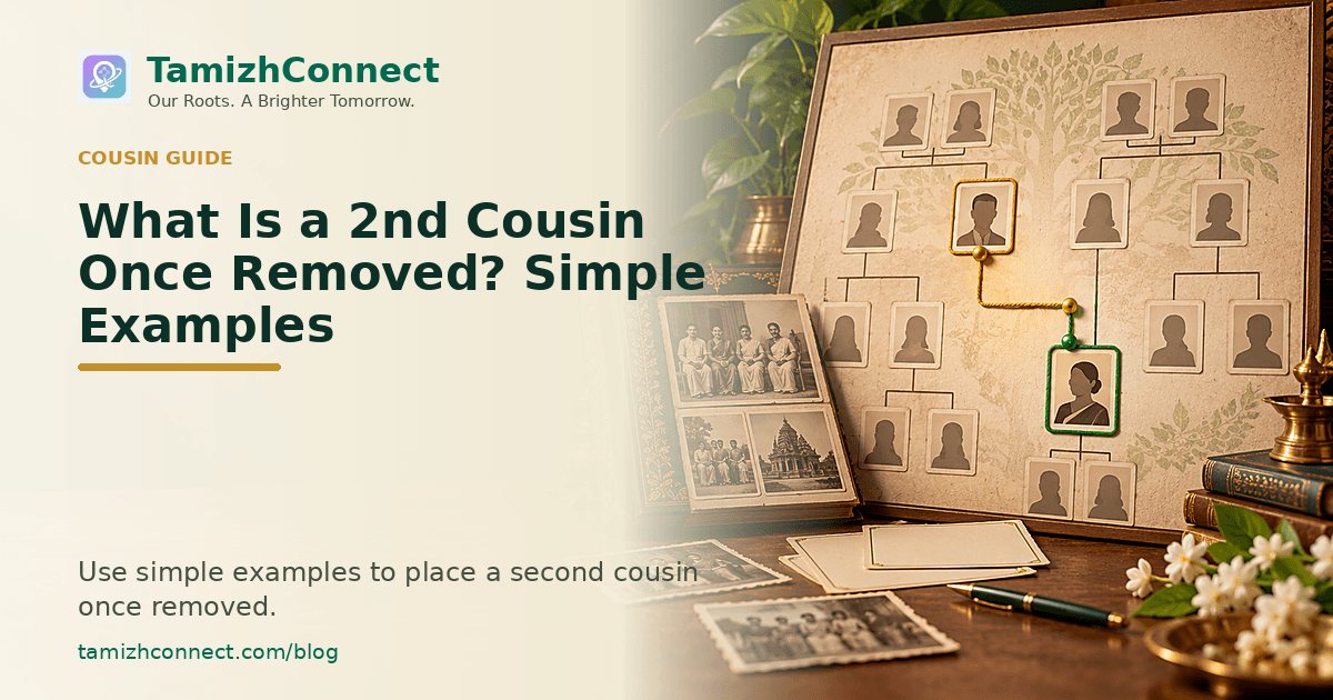 what is a 2nd cousin once removed en