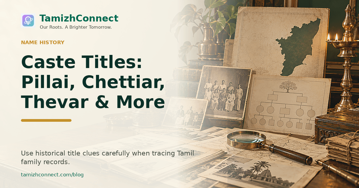 caste titles pillai chettiar thevar more en