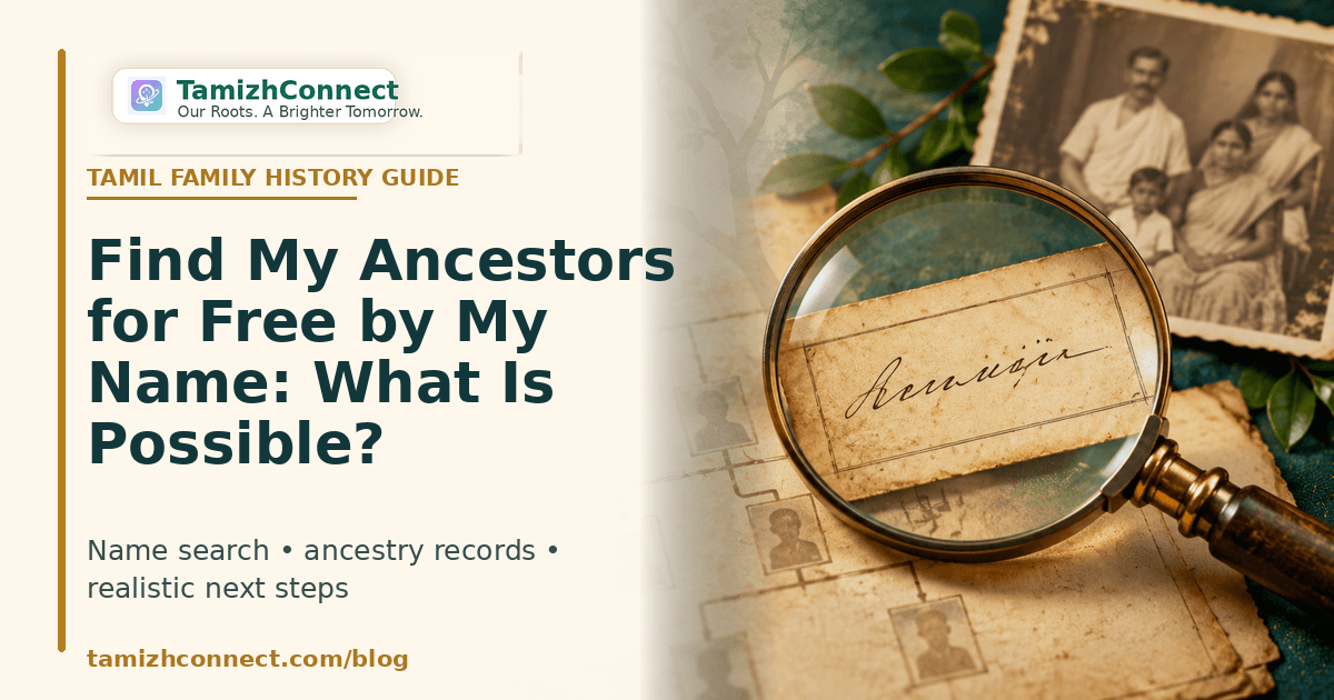 find my ancestors for free by my name en