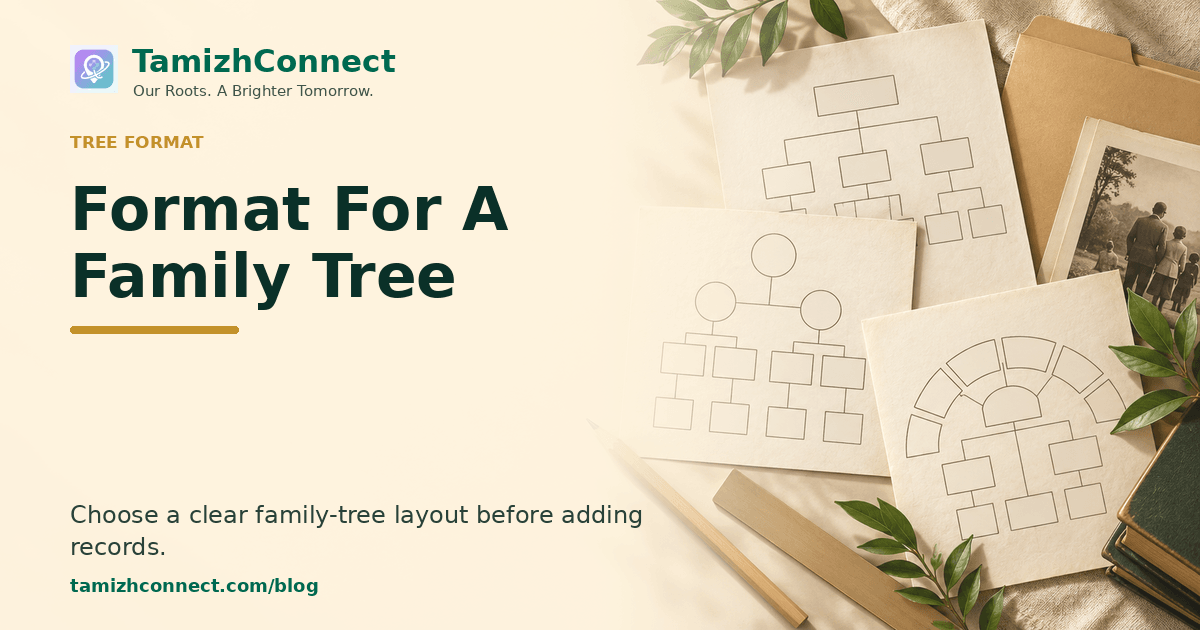 format for a family tree en