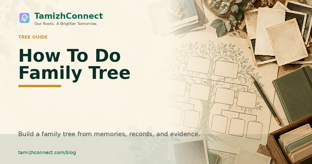 how to do family tree en