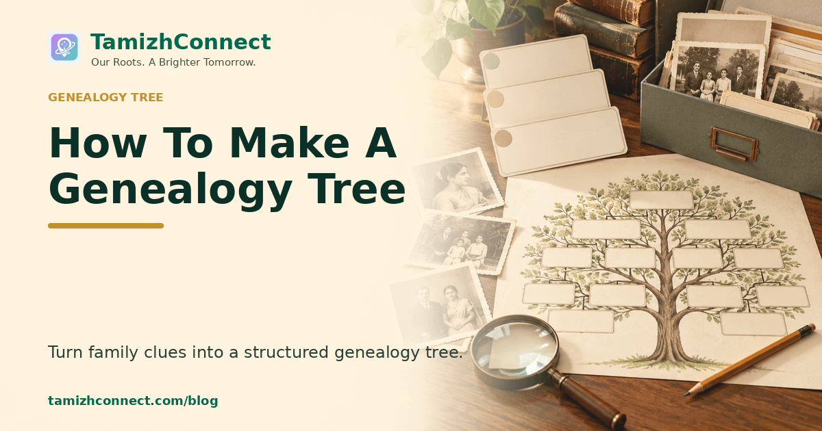 how to make a genealogy tree en