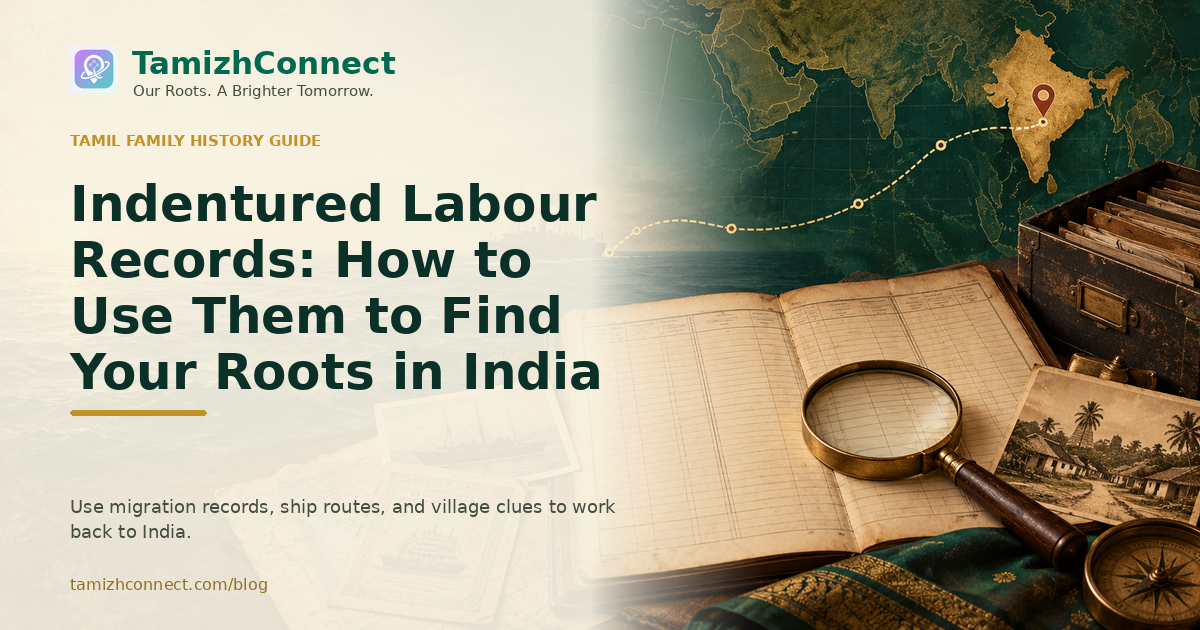 indentured labour records find roots india