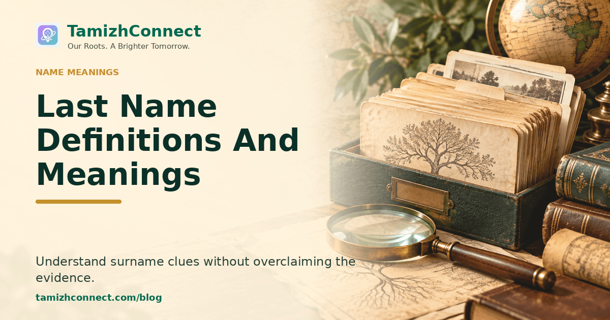 last name definitions and meanings en
