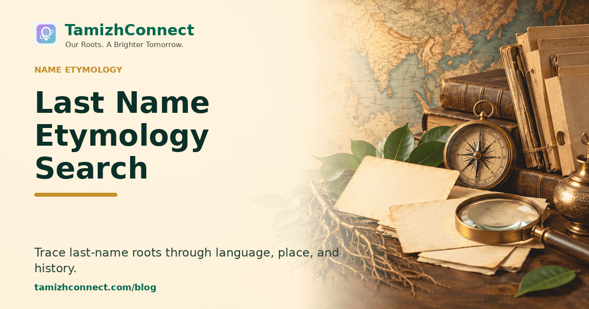 last name etymology search en