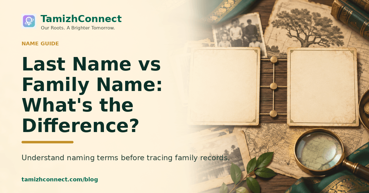 last name family name difference en
