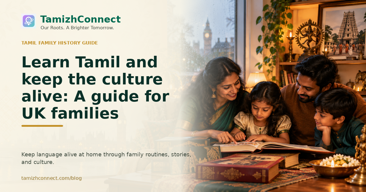 learn tamil and keep culture uk