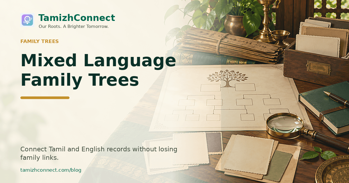 mixed language family trees ta