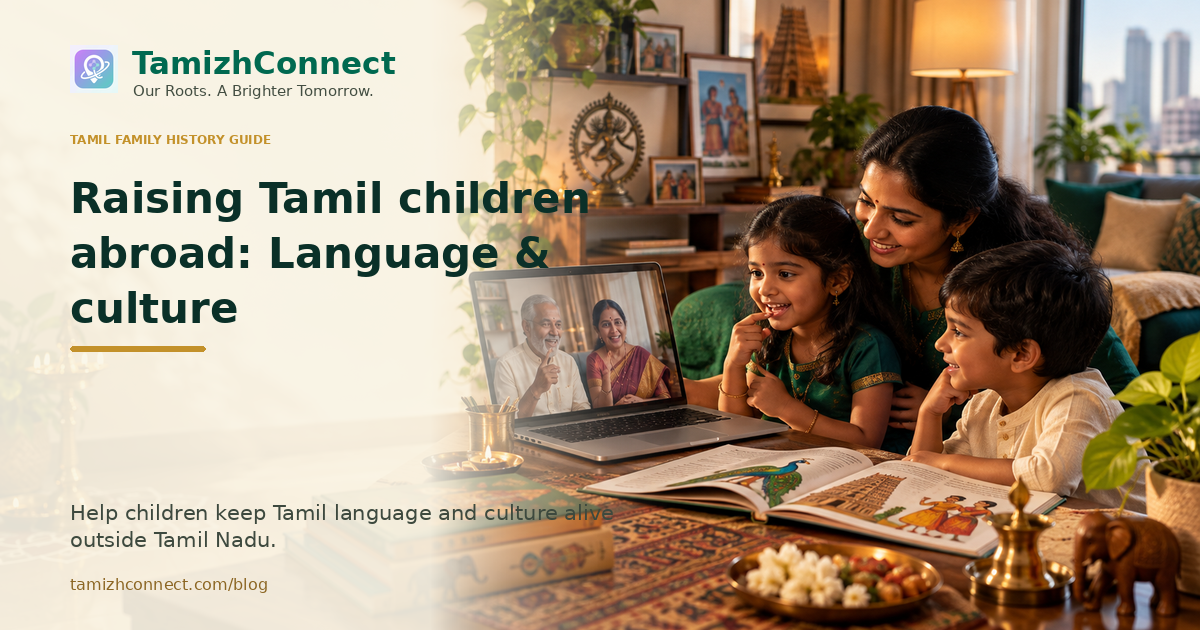 raising tamil children abroad