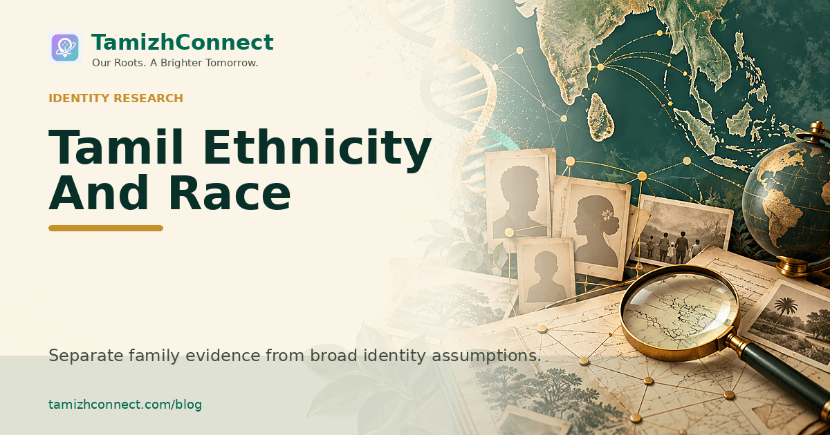 tamil ethnicity and race