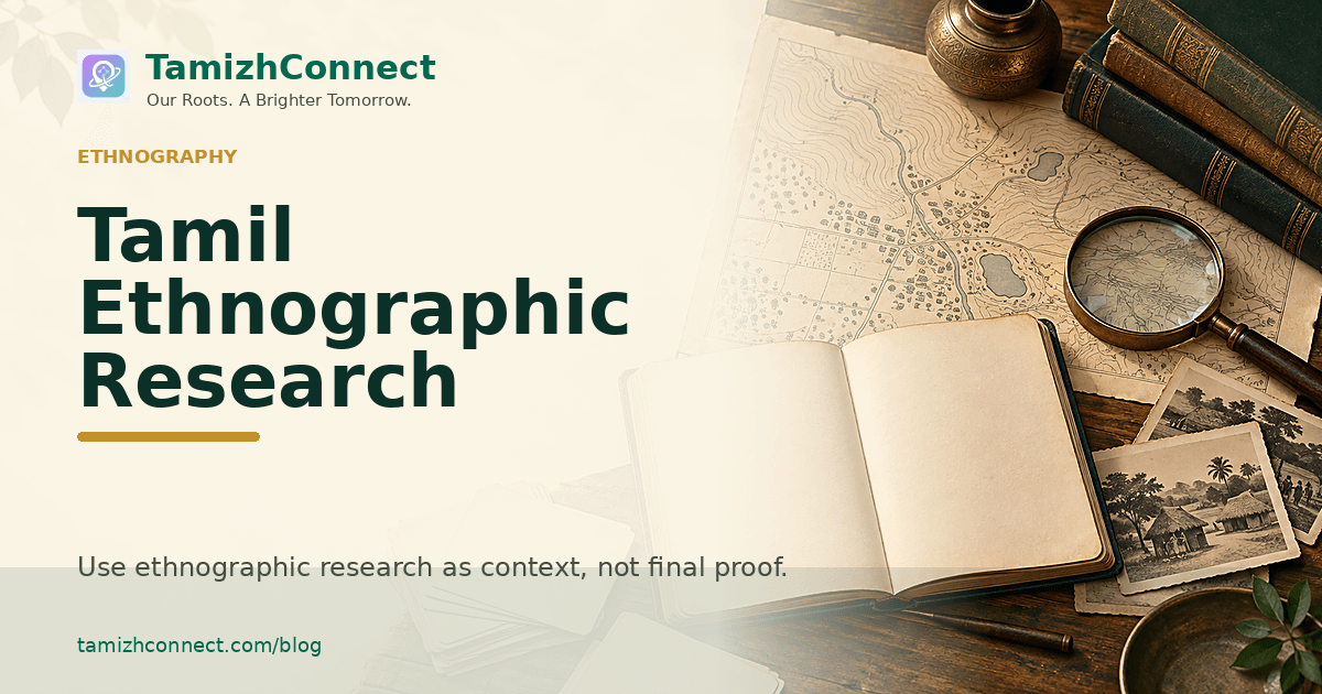 tamil ethnographic research en