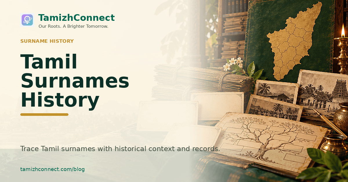 tamil surnames history ta