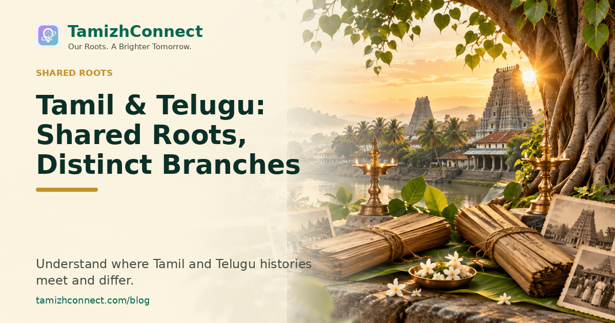 tamil telugu shared roots distinct branches en